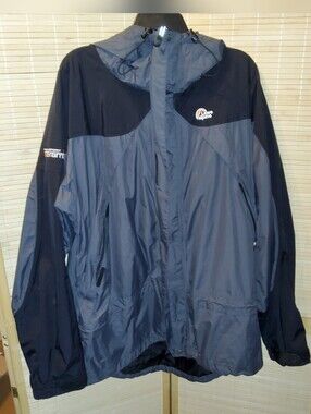 Lowe Alpine Men's Two-Tone Navy Gray Waterproof Jacket